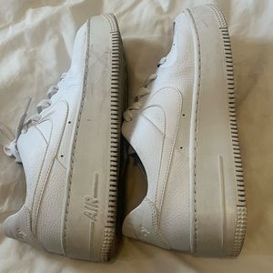 Nike white Air Force ones